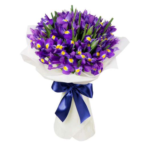 Букет из ирисов «Фиолетовая нежность»