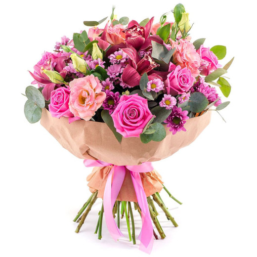 Букет из свежих цветов «Фантазия»