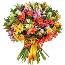 Букет из альстромерий «Радуга»