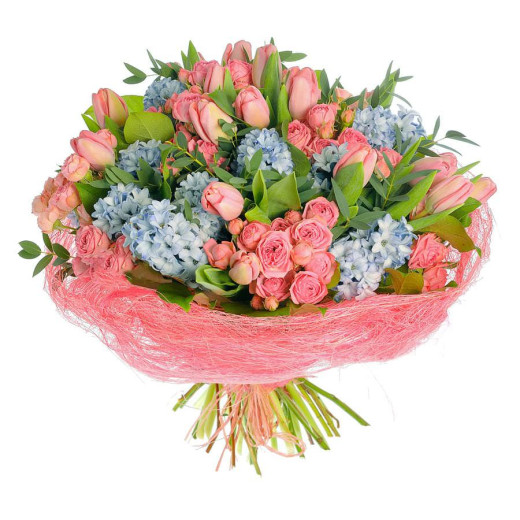 Праздничный букет живых цветов «Восторг»