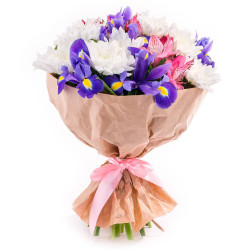 Букет из свежих цветов «Цветочная гармония»