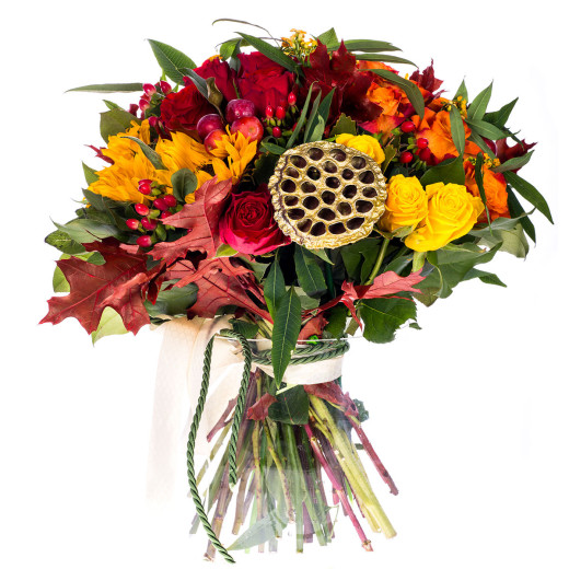 Премиальный букет «Огненный акцент»