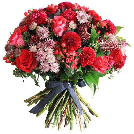 Букет ручной работы «Пламенный блеск»