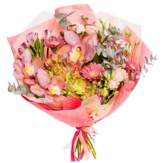 Красивый букет из ароматных цветов «Нежное чудо»