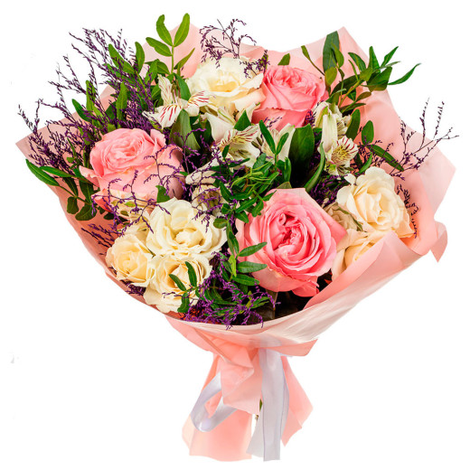 Праздничный букет из цветов «Радужное вдохновение»
