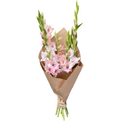 Букет с гладиолусами «Флёр де Шарм»
