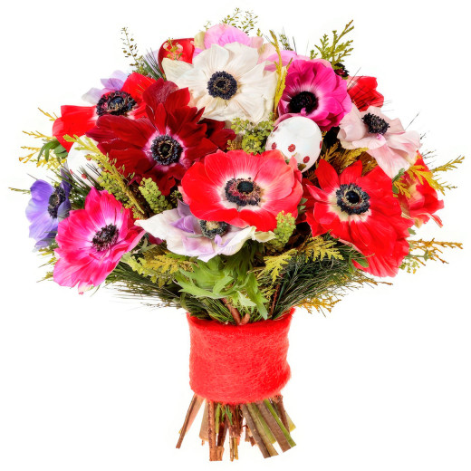 Букет с маками «Ароматная симфония»