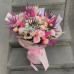 Красивый букет цветов «Розовый шедевр»