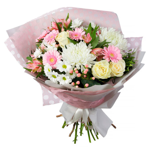 Букет из цветов «Розовая нежность»