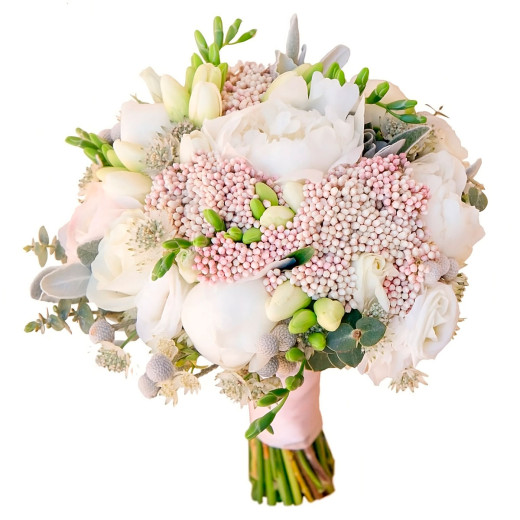Премиальный букет свежих цветов «Белоснежное очарование»