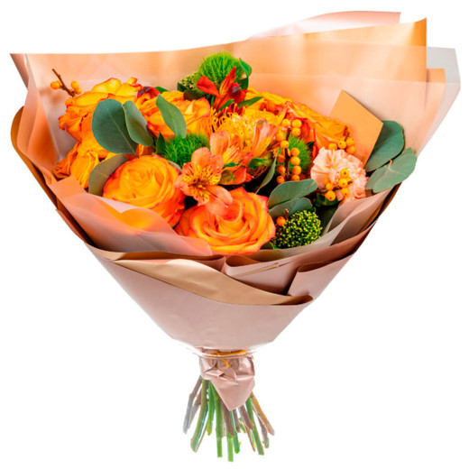 Букет «Оранжевое солнце»