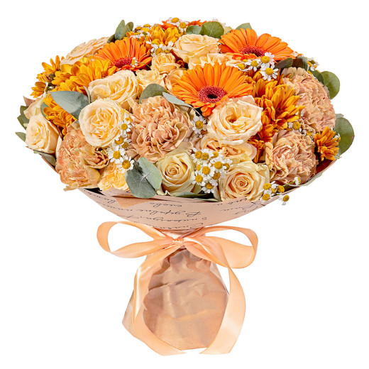 Нежный букет «Солнечные лучи»