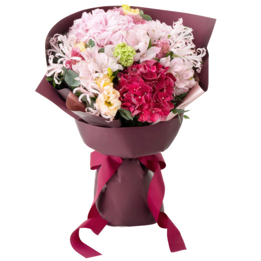 Букет из цветов «Розовый шик»