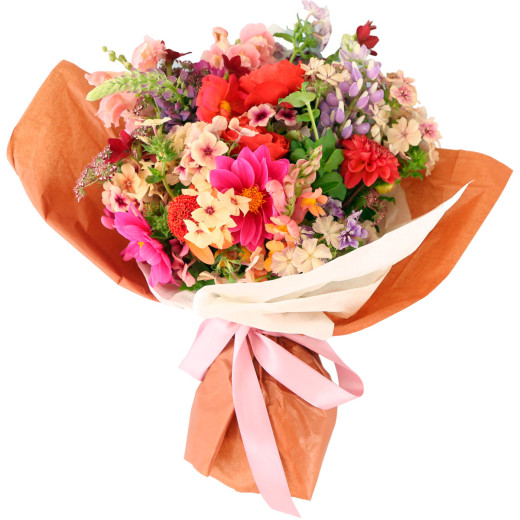 Букет живых цветов «Лепестковый салют»