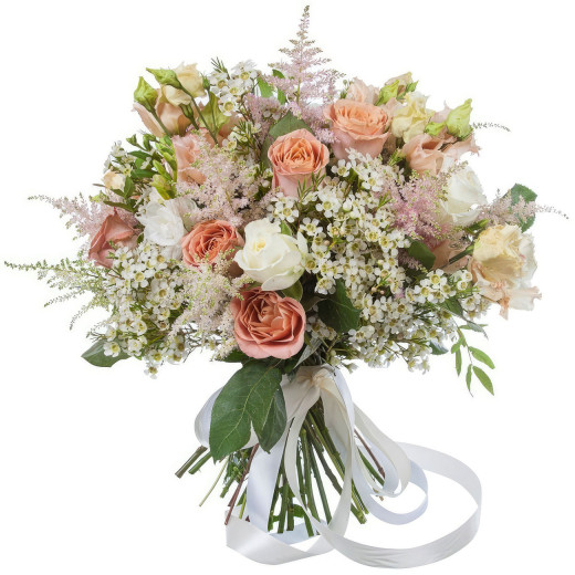 Красивый букет из ароматных цветов «Утренний свет»