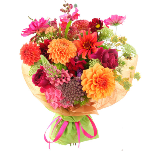 Букет из ароматных цветов «Восторженный рассвет»