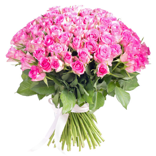 Букет из розовых роз «Изящность»