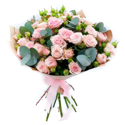 Букет из нежно-розовых роз «Нежная мечта»