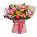 Цветочный букет «Алая страсть»