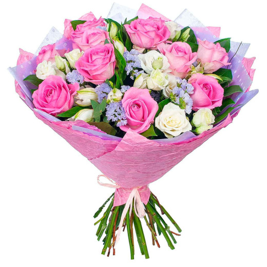 Букет из свежих цветов «Пленительные мгновения»