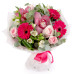 Красивый букет ароматных цветов «Розовый каскад»