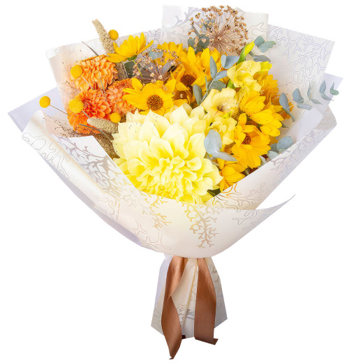 Подарочный букет из цветов «Цветочный симфонизм»