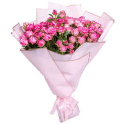 Букет их кустовых роз «Цветочный Элеганс»