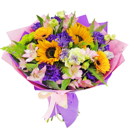 Праздничный букет из цветов «Солнечный луч»