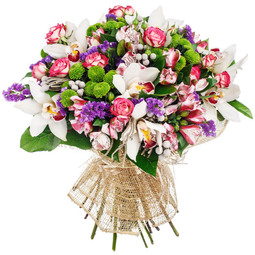 Красивый букет из цветов «Летнее счастье»