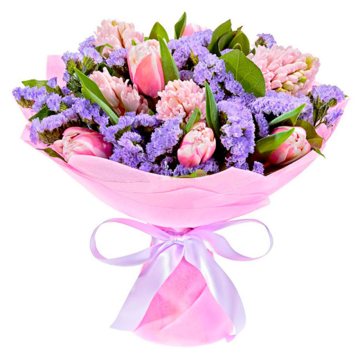 Букет «Розовый Шелк»