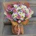 Букет с хризантемами «Роскошная палитра»
