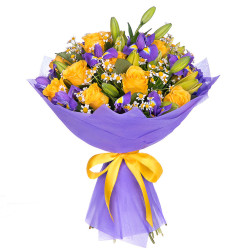 Букет из цветов «Радужный свет»