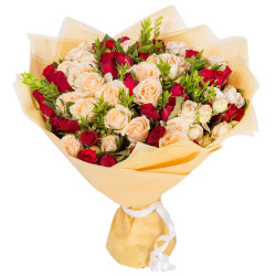 Красивый букет «Чайный закат»