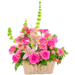 Корзина из цветов «Цветочный Фейерверк»