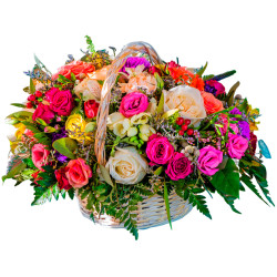 Композиция из свежих цветов «Весенний бриз»