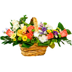 Корзина цветов «Солнечные мечты»