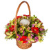 Цветы в корзине на губке «Цветочный ярмарок»