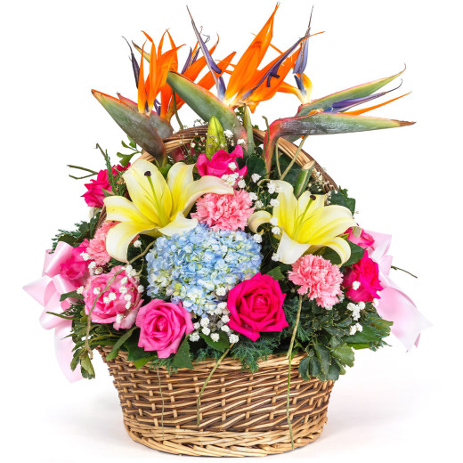Корзина с цветами «Небесная гармония»