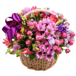 Корзиночка цветочная «Цветочный вихрь»