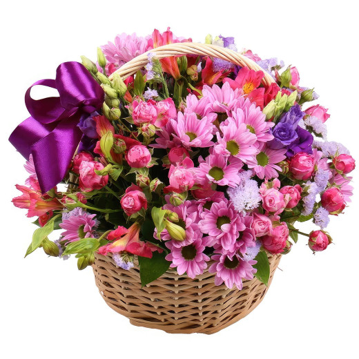 Корзиночка цветочная «Цветочный вихрь»