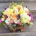 Цветы в корзине «Летнее тепло»