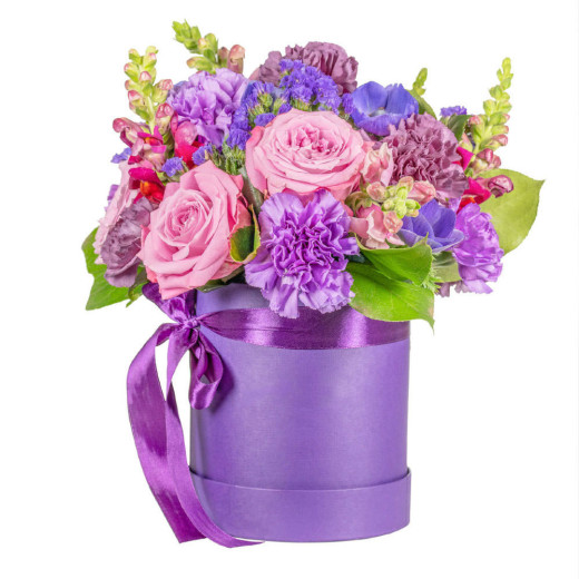 Шляпная коробка «Фиалковое очарование»