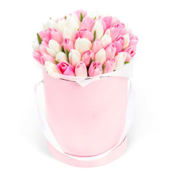 Коробка с тюльпанами «Радость»