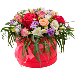 Цветы в коробке «Лунный вальс»