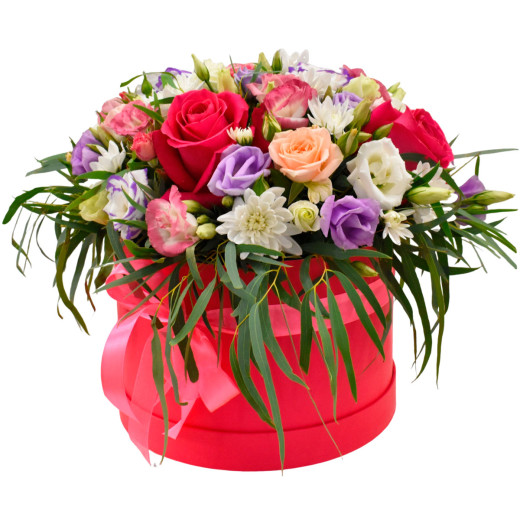 Цветы в коробке «Лунный вальс»