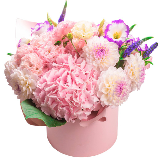 Цветы в коробке «Солнечный бриз»