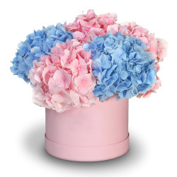 Коробочка с гортензиями «Трепет»