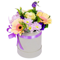 Букет цветов в коробке «Летняя нежность»