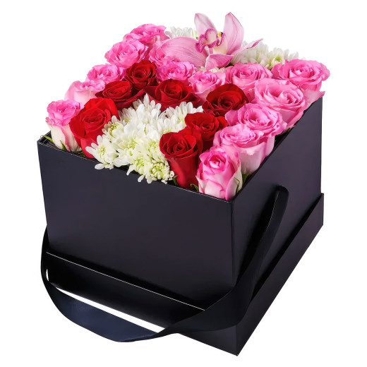 Коробка с цветами «Цветочная магия»